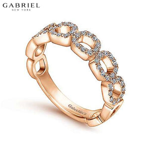 14KR 0.25ctw Natural Diamond Ring 6.5mm