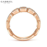 14KR 0.25ctw Natural Diamond Ring 6.5mm