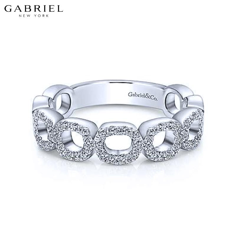 14KW 0.25ctw Natural Diamond Ring 6.5mm