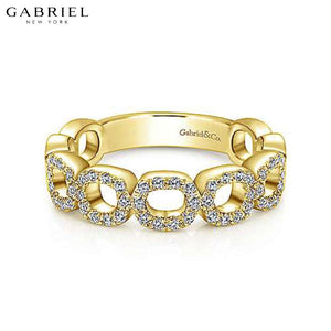 14KY 0.25ctw Natural Diamond Ring 6.5mm