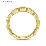 14KY 0.25ctw Natural Diamond Ring 6.5mm