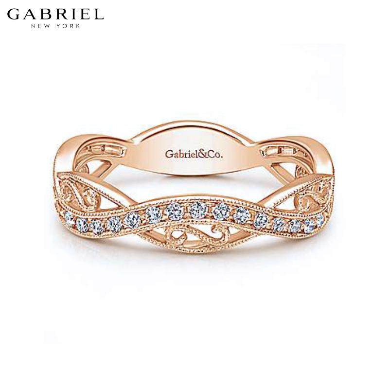 14KR 0.23ctw Natural Diamond Ring 4.2mm