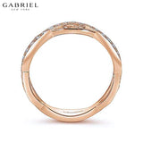 14KR 0.23ctw Natural Diamond Ring 4.2mm