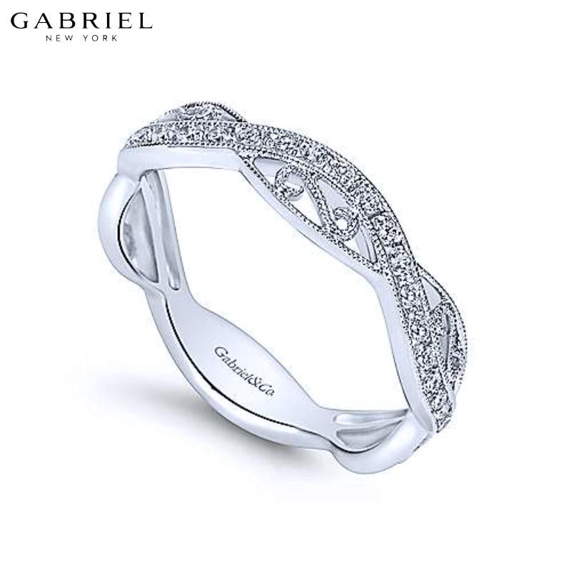 14KW 0.23ctw Natural Diamond Ring 4.2mm