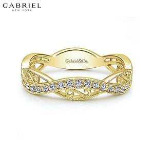 14KY 0.23ctw Natural Diamond Ring 4.2mm