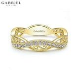 14KY 0.23ctw Natural Diamond Ring 4.2mm