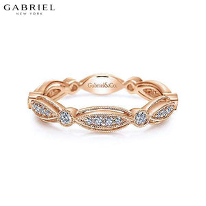 14KR 0.25ctw Natural Diamond Ring 3.5mm