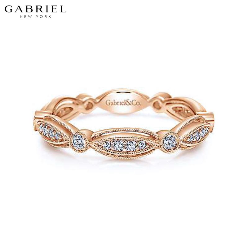 14KR 0.25ctw Natural Diamond Ring 3.5mm