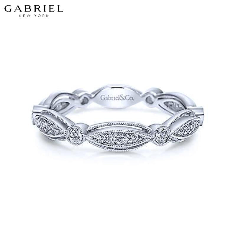 14KW 0.25ctw Natural Diamond Ring 3.5mm