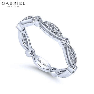 14KW 0.25ctw Natural Diamond Ring 3.5mm