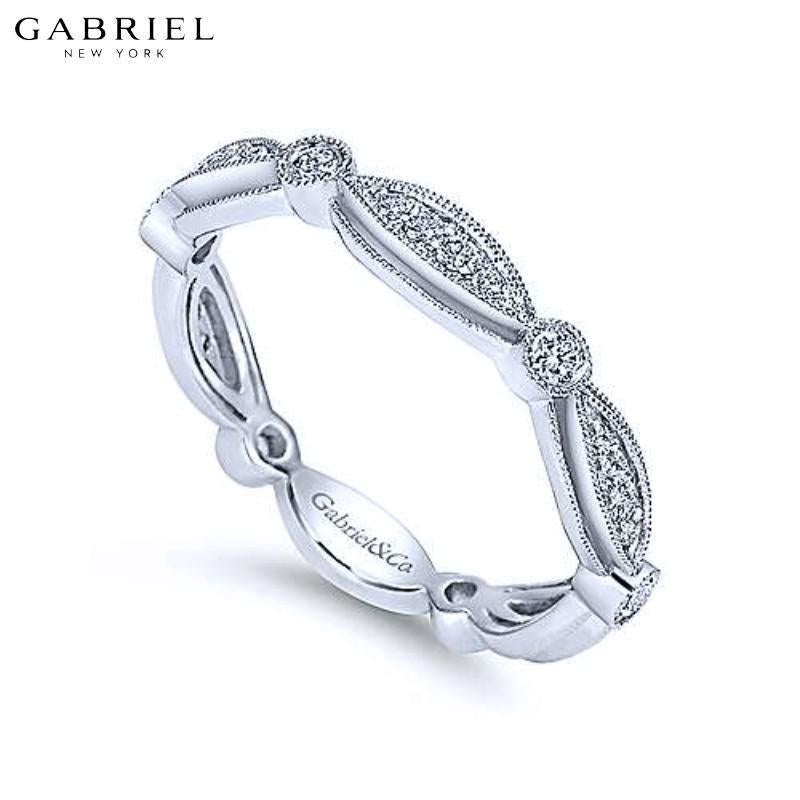 14KW 0.25ctw Natural Diamond Ring 3.5mm