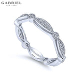 14KW 0.25ctw Natural Diamond Ring 3.5mm