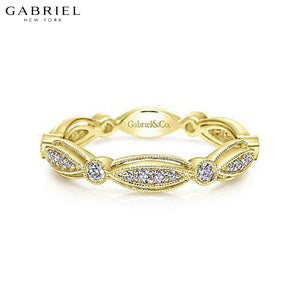14KY 0.25ctw Natural Diamond Ring 3.5mm