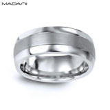 White Gold & Tungsten Carbide Ring 9mm