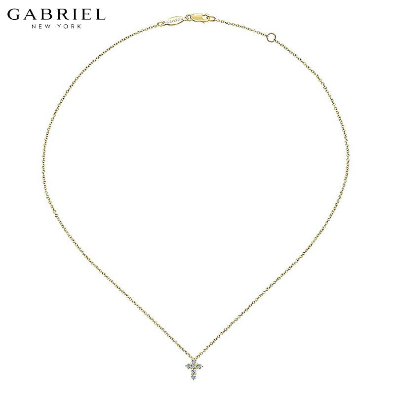 14KY 0.10ctw Natural Diamond Necklace