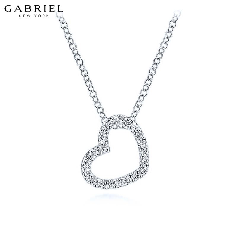 14KW 0.10ctw Natural Diamond Necklace