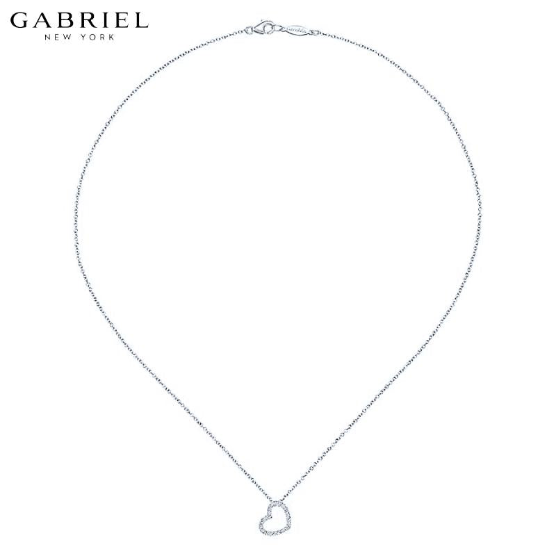 14KW 0.10ctw Natural Diamond Necklace