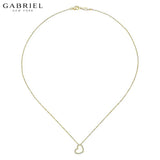 14KY 0.10ctw Natural Diamond Necklace