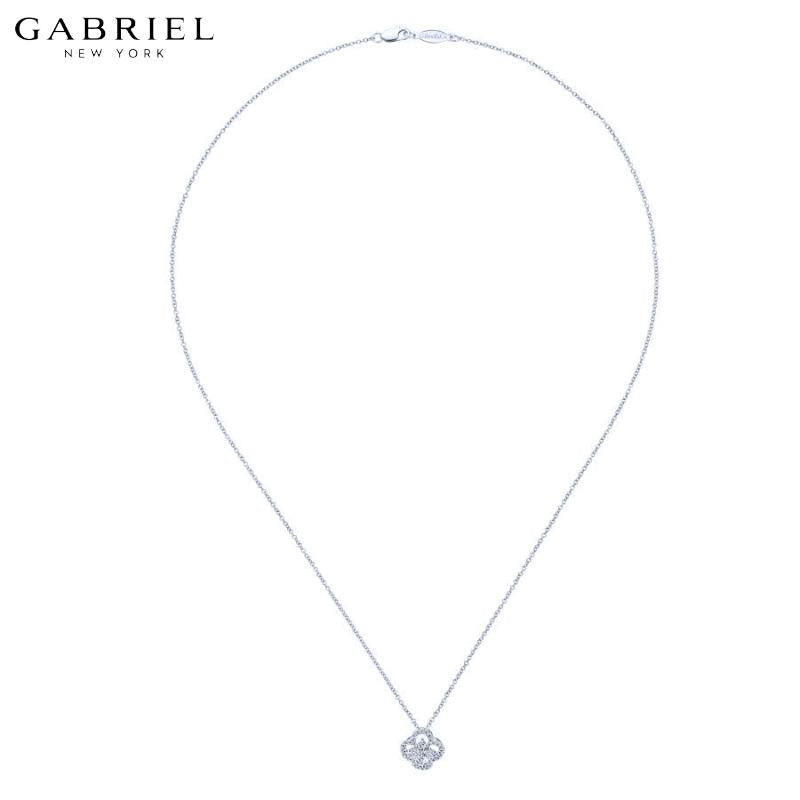 14KW 0.26ctw Natural Diamond Necklace