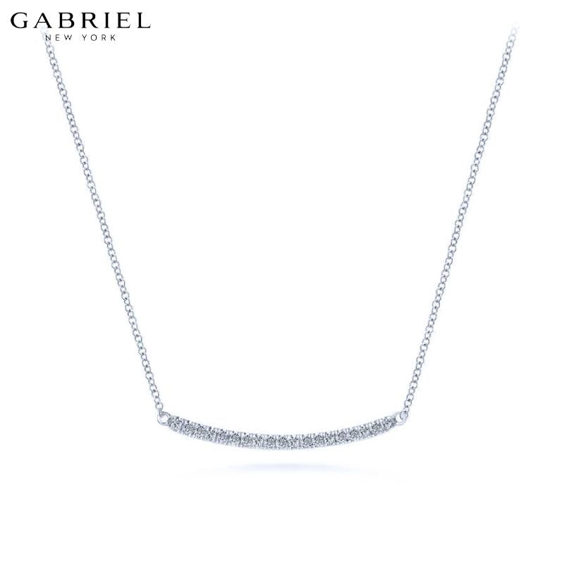 14KW 0.18ctw Natural Diamond Necklace