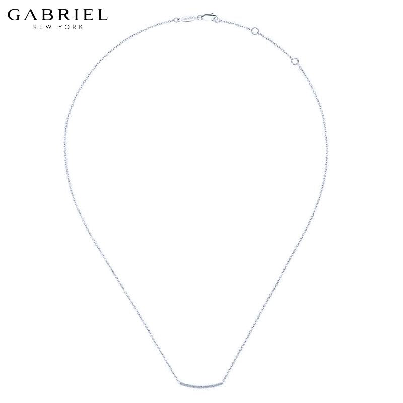 14KW 0.18ctw Natural Diamond Necklace