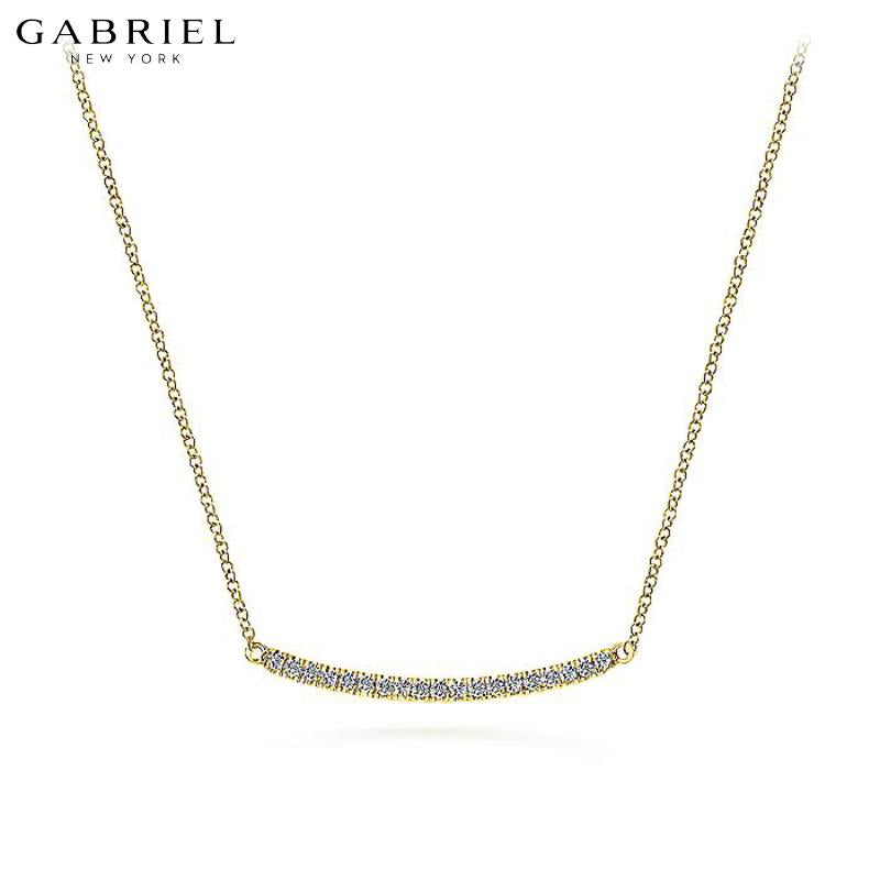 14KY 0.18ctw Natural Diamond Necklace