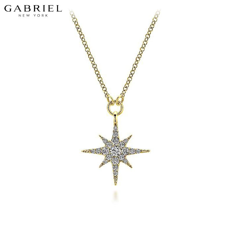 14KY 0.23ctw Natural Diamond Necklace