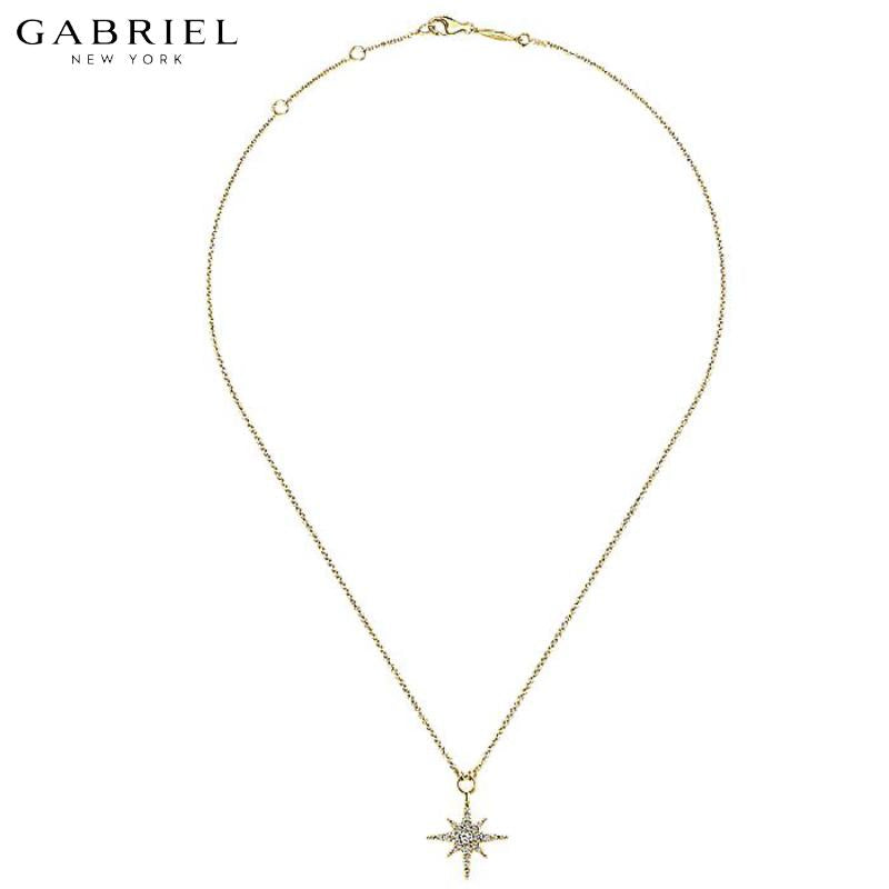 14KY 0.23ctw Natural Diamond Necklace