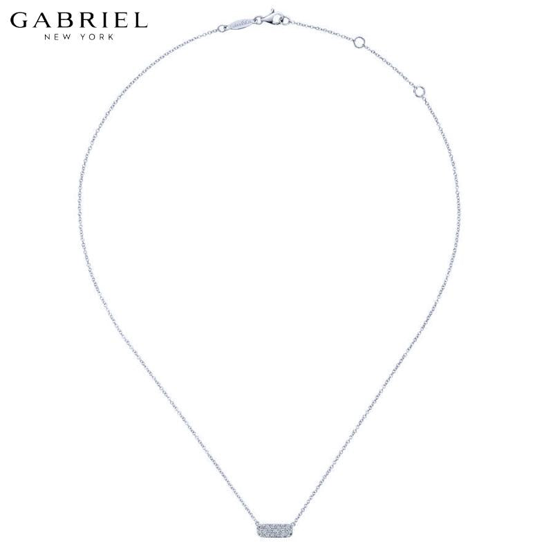 14KW 0.18ctw Natural Diamond Necklace