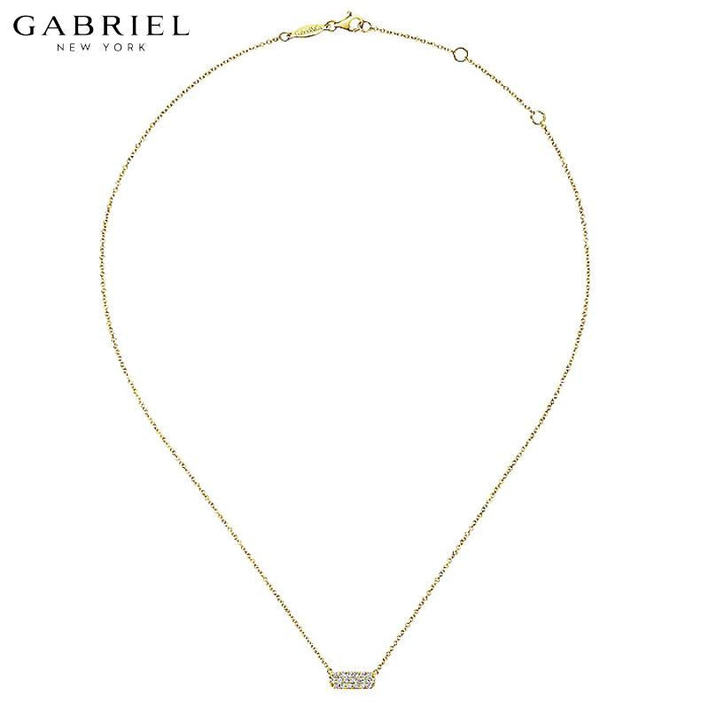 14KY 0.18ctw Natural Diamond Necklace