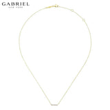 14KY 0.06ctw Natural Diamond Necklace