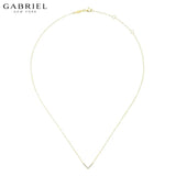 14KY 0.06ctw Natural Diamond Necklace