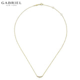 14KY 0.09ctw Natural Diamond Necklace