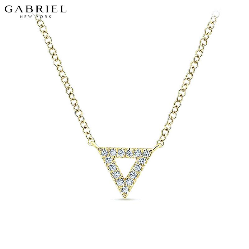 14KY 0.05ctw Natural Diamond Necklace