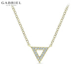 14KY 0.05ctw Natural Diamond Necklace