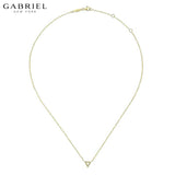 14KY 0.05ctw Natural Diamond Necklace
