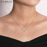 14KY 0.05ctw Natural Diamond Necklace