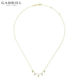 14KY 0.07ctw Natural Diamond Necklace