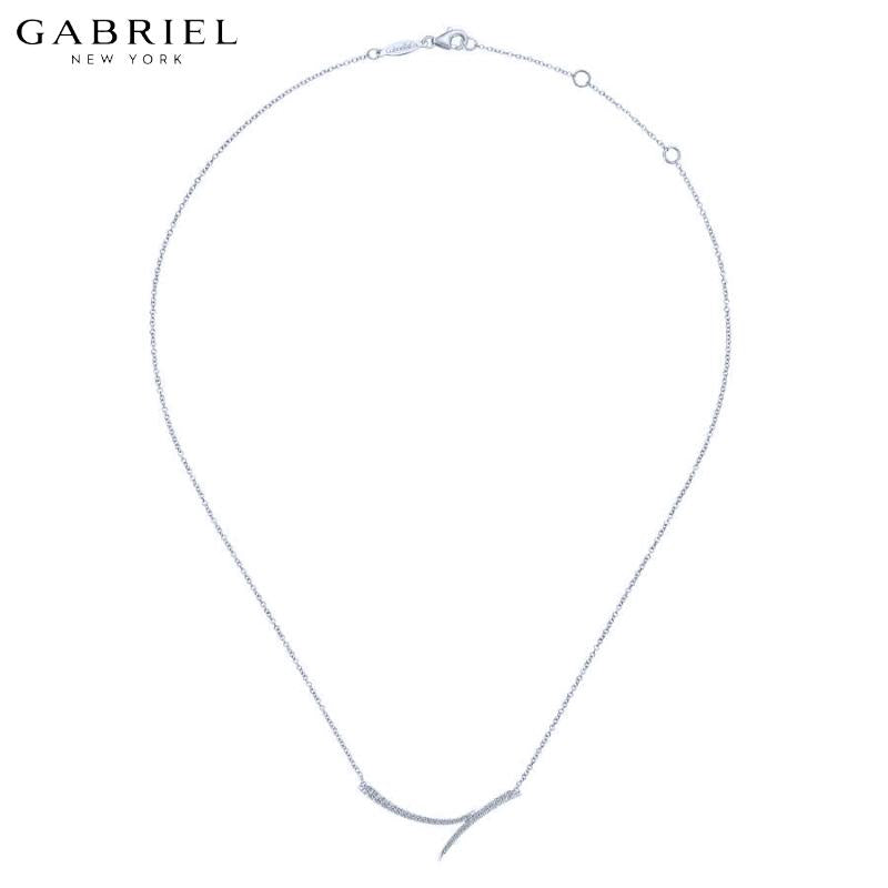 14KW 0.22ctw Natural Diamond Necklace
