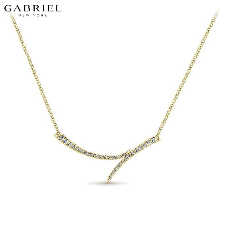 14KY 0.24ctw Natural Diamond Necklace