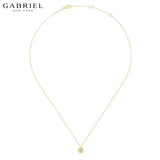 14KY 0.05ctw Natural Diamond Necklace