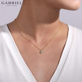 14KY 0.05ctw Natural Diamond Necklace