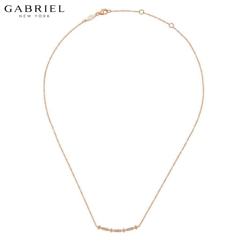14KR 0.08ctw Natural Diamond Necklace