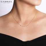 14KY 0.08ctw Natural Diamond Necklace