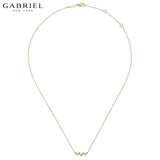 14KY 0.08ctw Natural Diamond Necklace