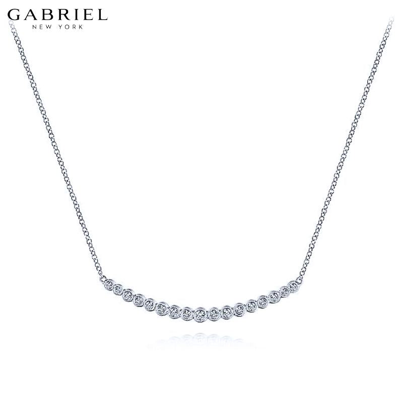 14KW 0.24ctw Natural Diamond Necklace