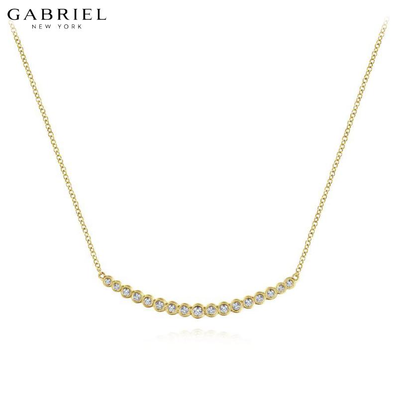 14KY 0.24ctw Natural Diamond Necklace