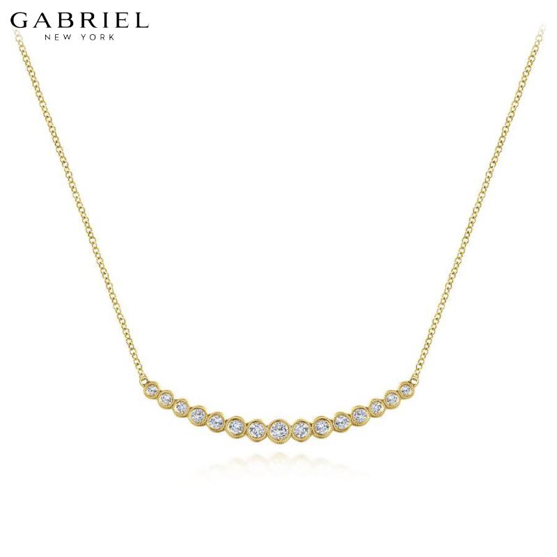 14KY 0.53ctw Natural Diamond Necklace