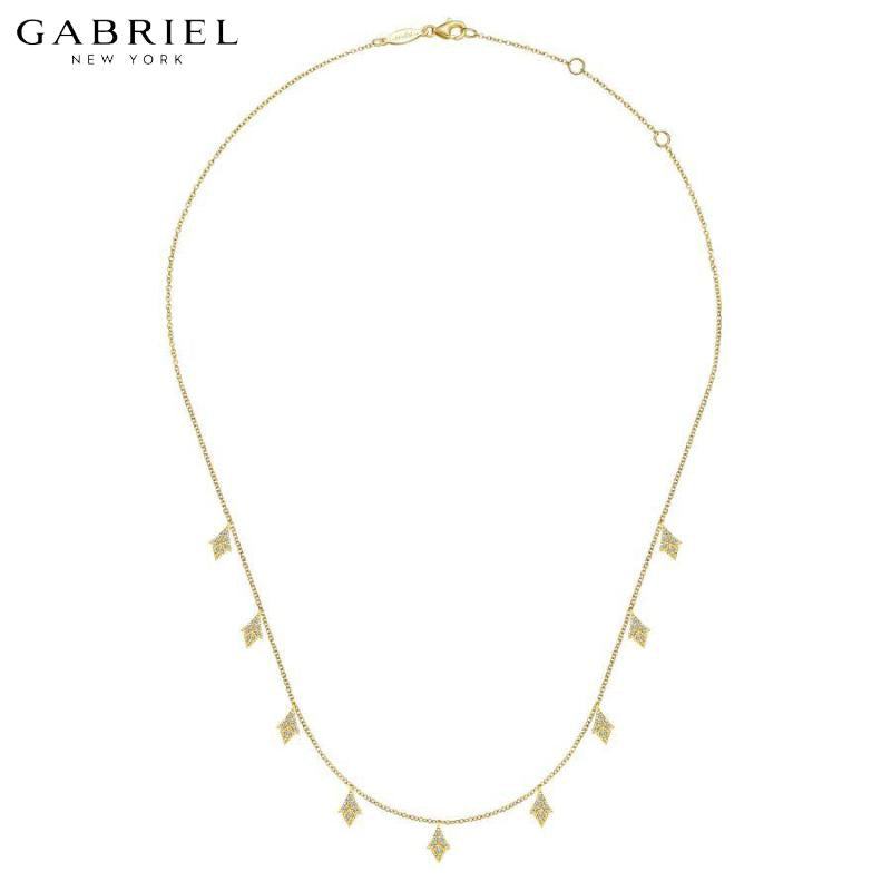 14KY 0.27ctw Natural Diamond Necklace