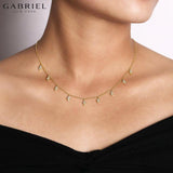 14KY 0.27ctw Natural Diamond Necklace